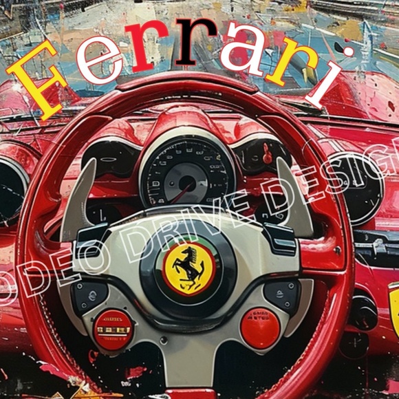 FERRARI POSTER F1 RACE CAR PRINT 17"X11" GREAT GIFT FOR FERRAI FANS - Picture 2 of 2